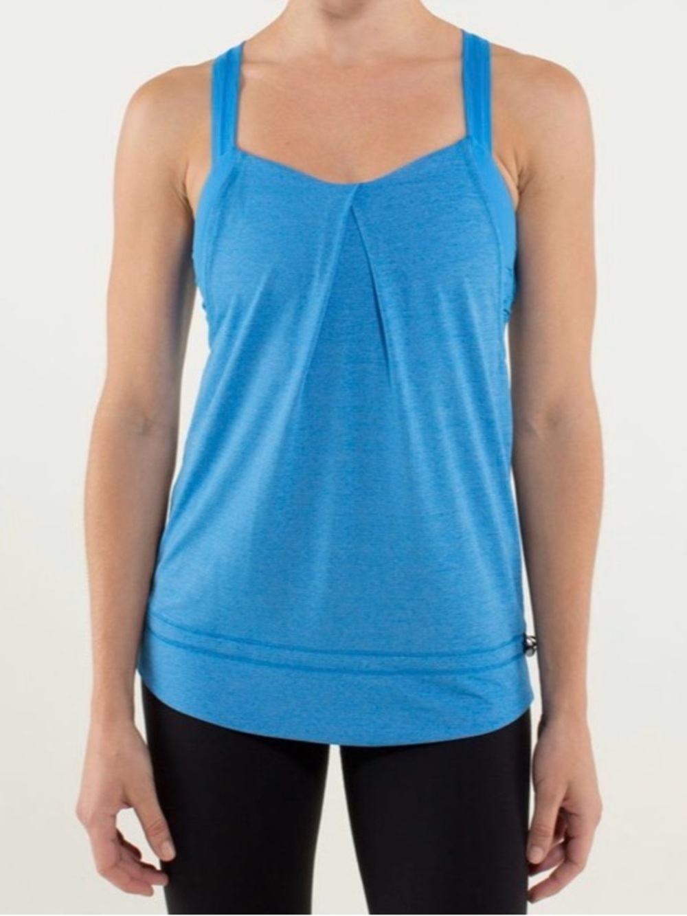 lululemon athletica Blue Scoop-Neck Active Tank